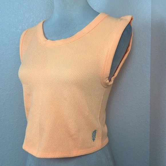 Free People Free Throw Muscle Tank in Orange Size X-Large NWT - Picture 9 of 11